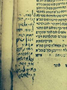 Notes in the margins of Sefer Beit Shmuel.